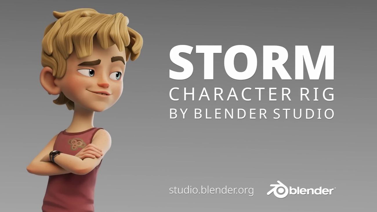 Introducing Storm - High-quality Blender 5.0 Character Rig